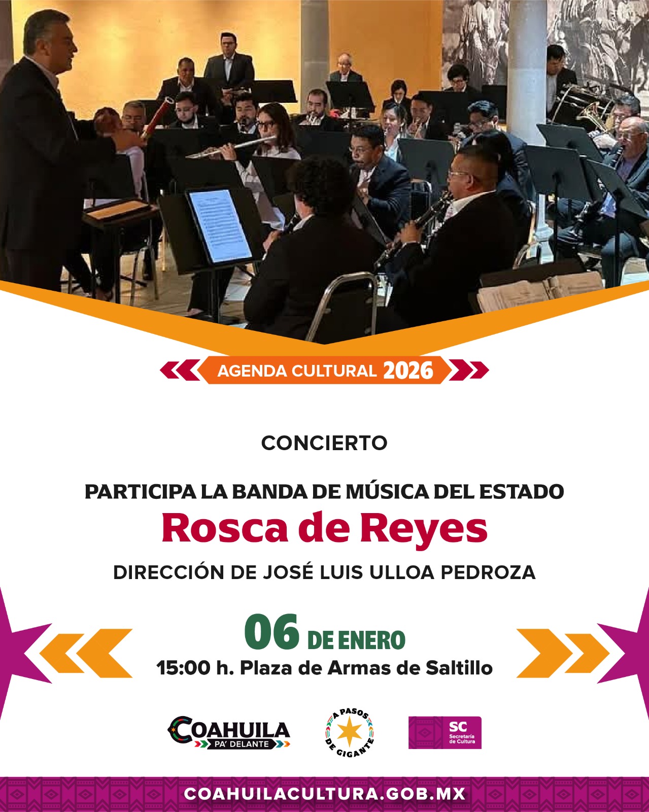 06 de enero - Concierto. Rosca de Reyes